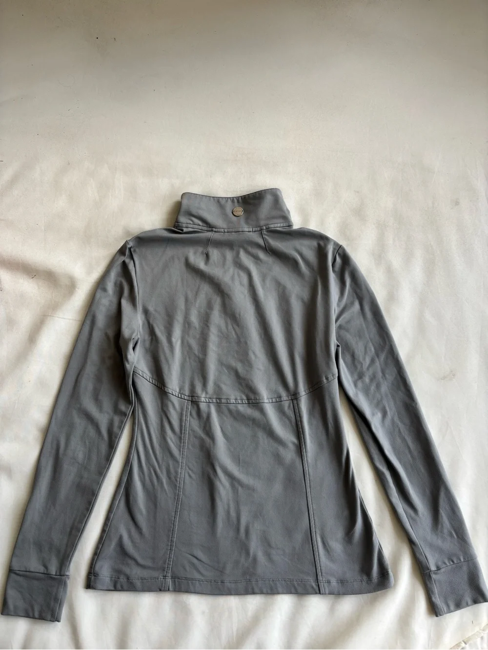 Noel Asmar size small 1/4 zip pullover grey equestrian top